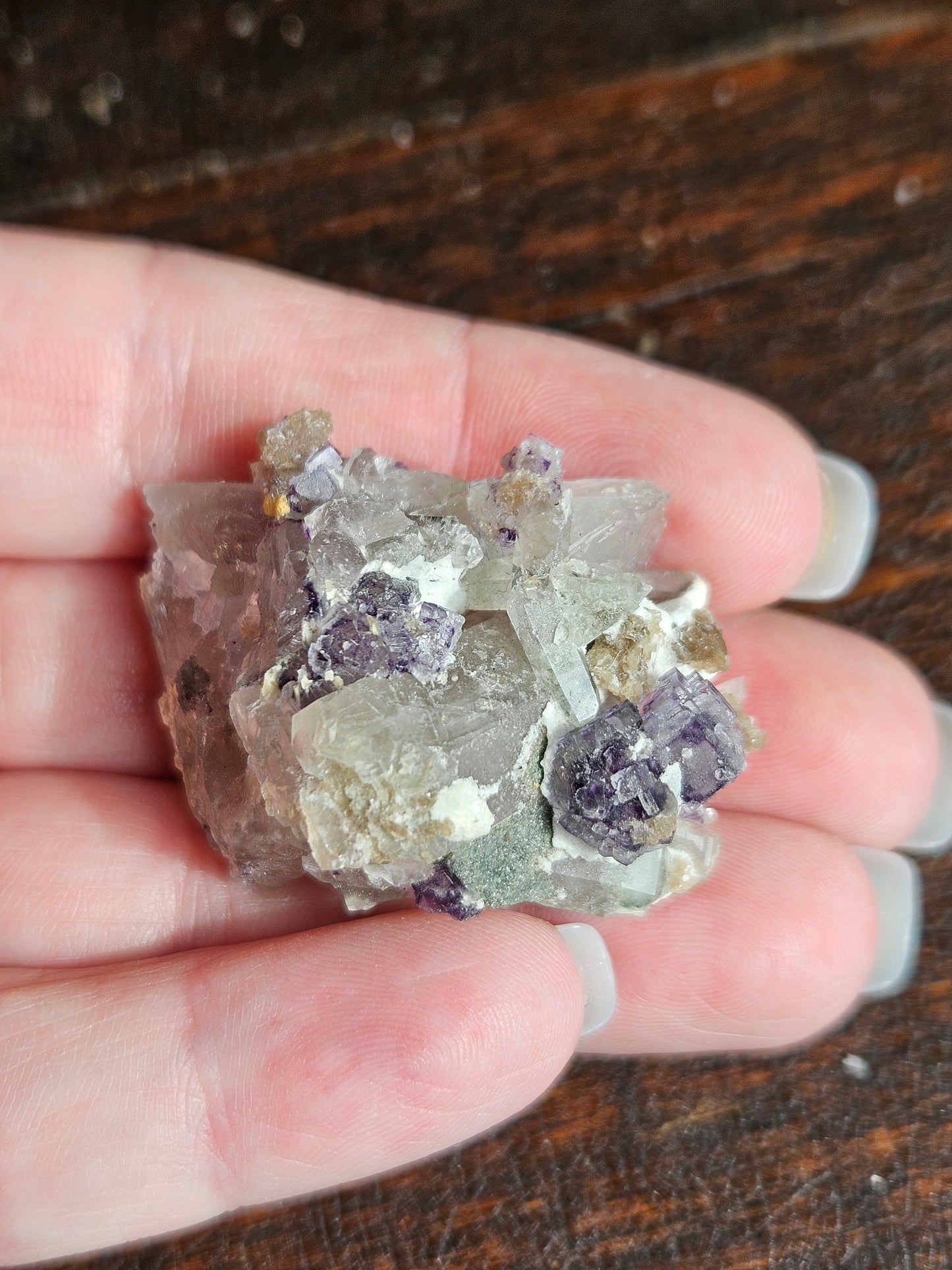 Yaogangxian Fluorite on Quartz