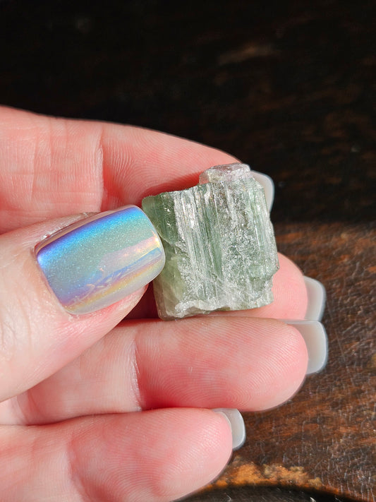 Watermelon Tourmaline- Mostly Green