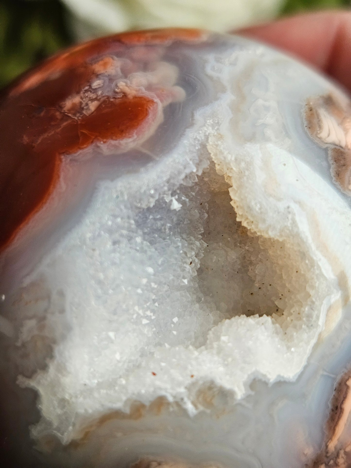 Pink Cotton Candy Agate Sphere C