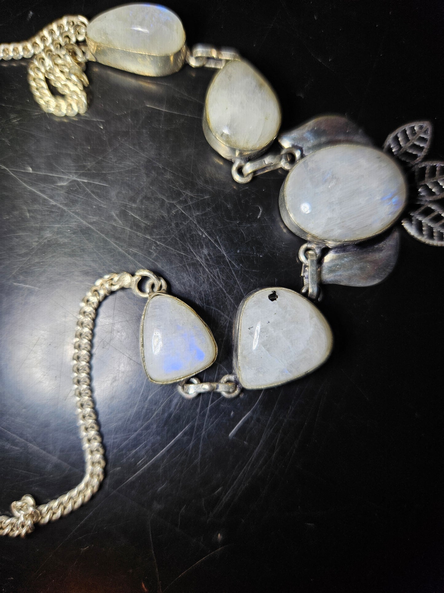 Rainbow Moonstone Necklace