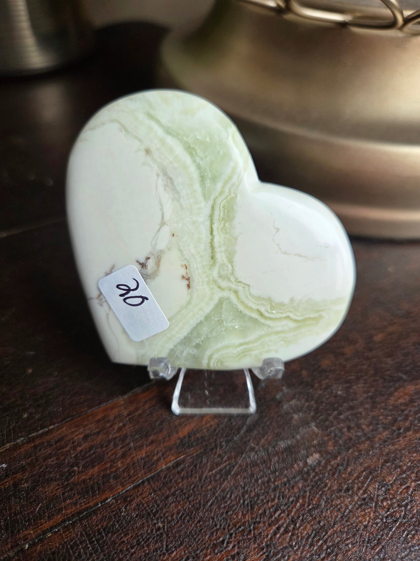 Maligano Jasper Green Heart 20