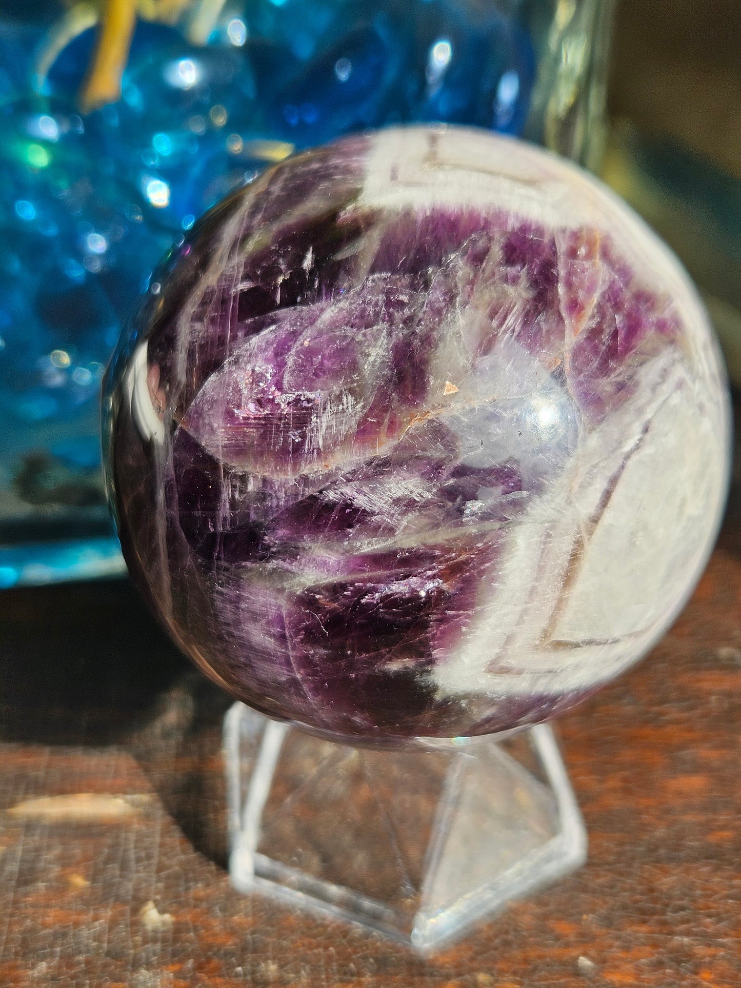 Dream Amethyst Sphere- Wild Patterning