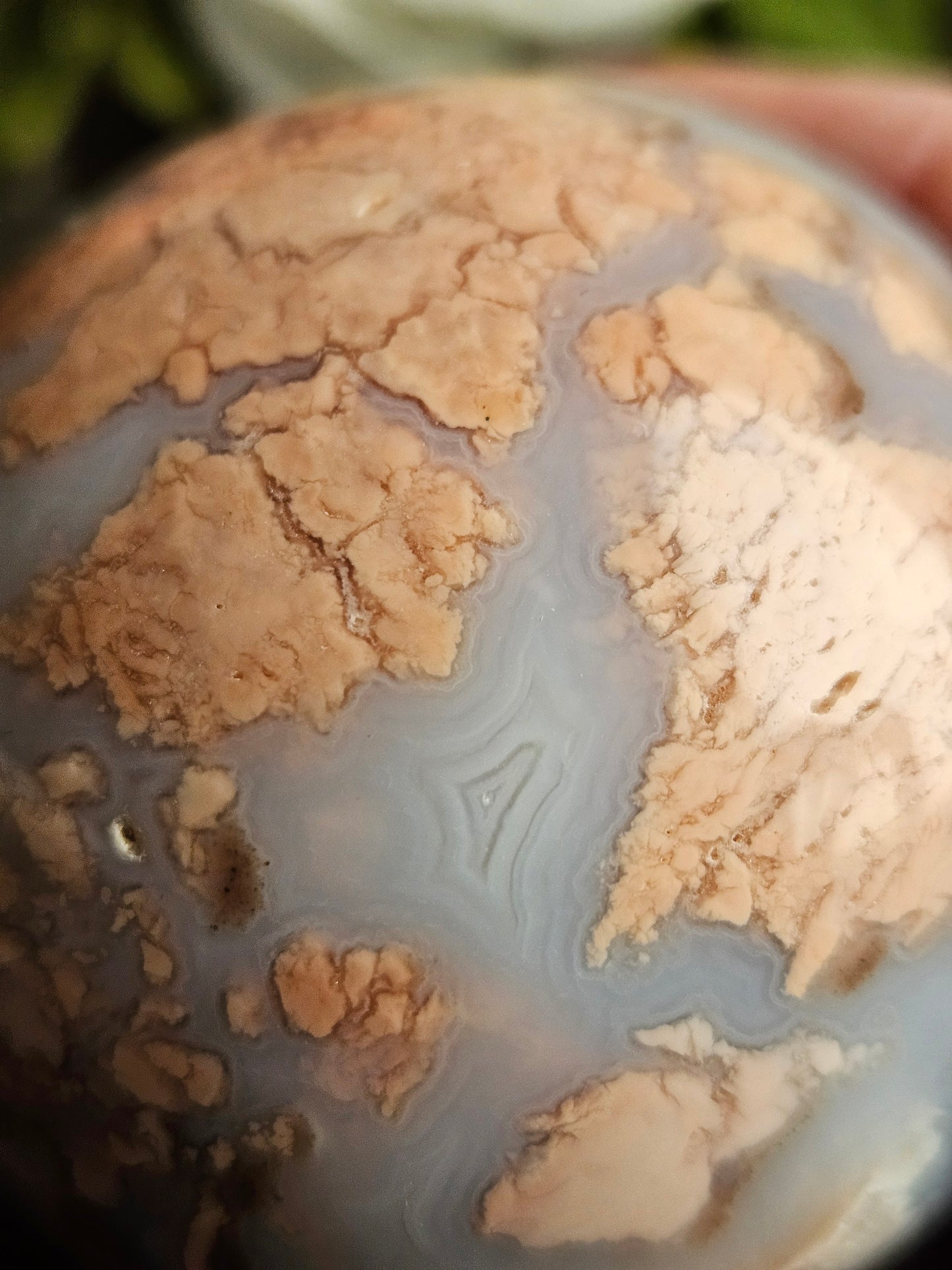 Pink Cotton Candy Agate Sphere C