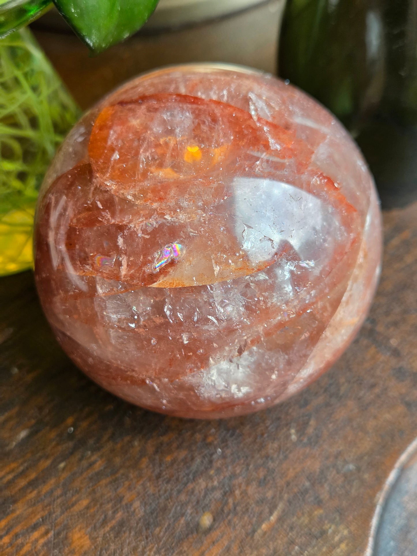 Fire Quartz Sphere