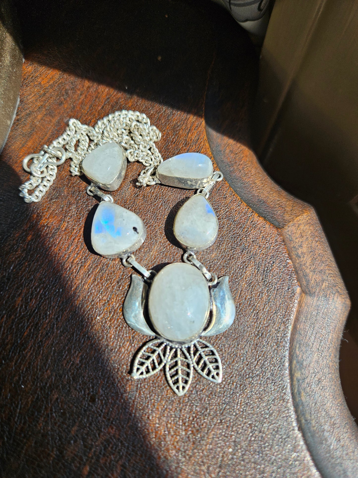 Rainbow Moonstone Necklace