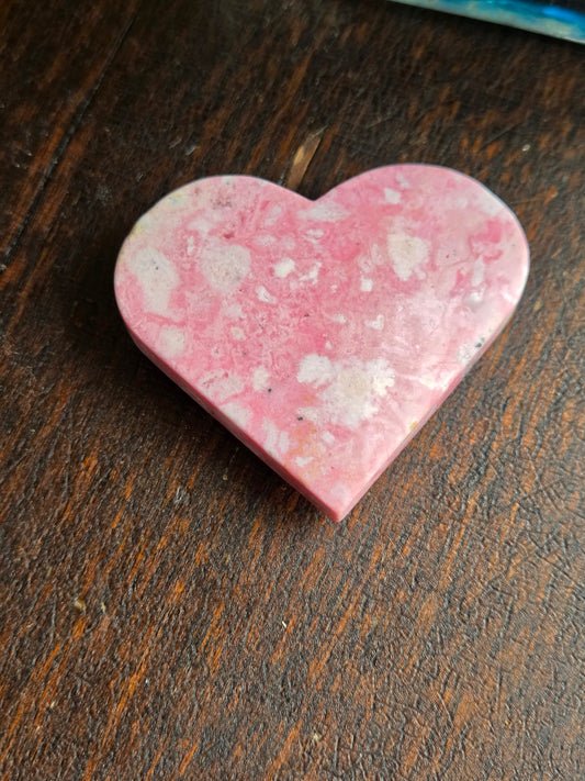 Rhodochrosite Heart  D